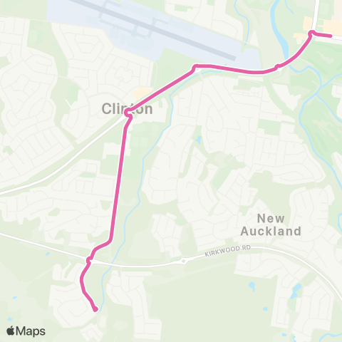 Translink Gladstone Stockland Gladstone - Little Creek map