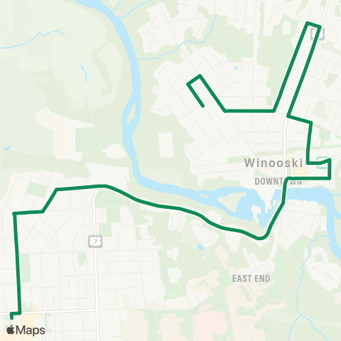 GMT Winooski map