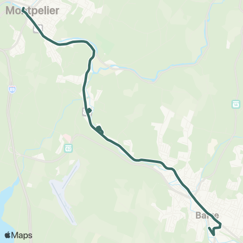 GMT City Route Mid-Day / City Commuter map