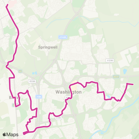 Go North East  map