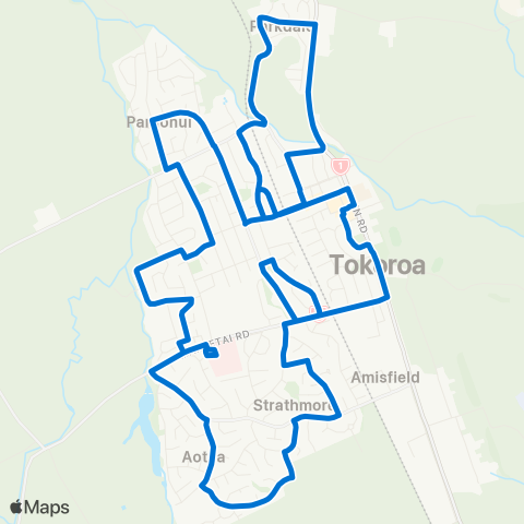 Busit Tokoroa Circuit map