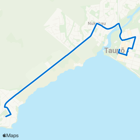 Busit Connect-2-Taupo Acacia Bay map