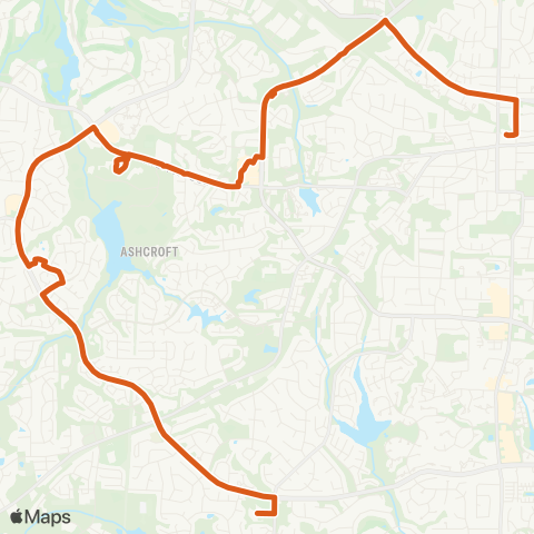 GoCary Cary Parkway map