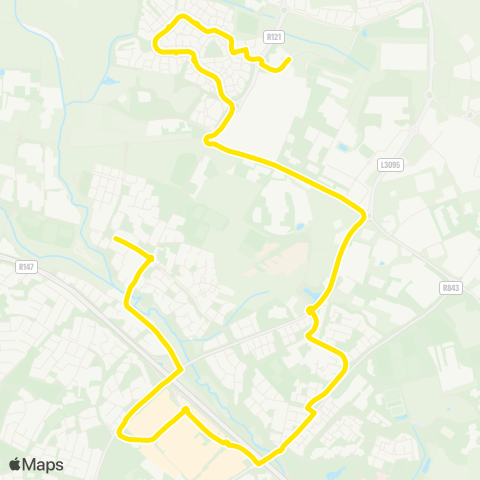 Go-Ahead Ireland Tyrrelstown - Mulhuddart map