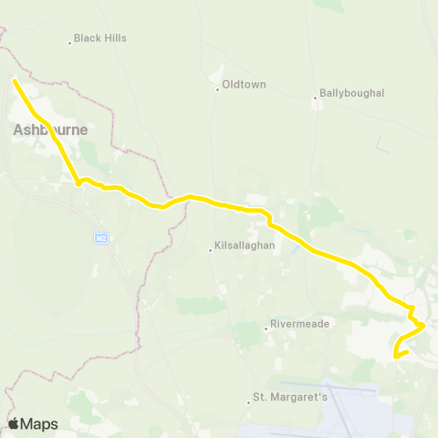 Go-Ahead Ireland Swords - Ashbourne map