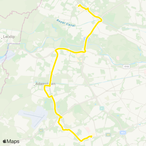 Go-Ahead Ireland The Square - Blanchardstown SC map