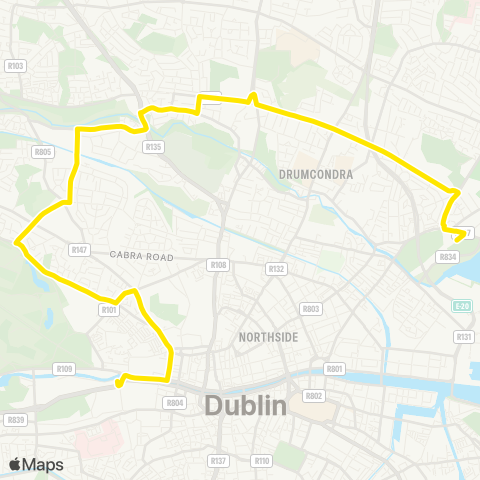 Go-Ahead Ireland Clontarf Station - Heuston Train Station map