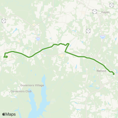 GoTriangle Chapel Hill - Woodcroft - RTC map