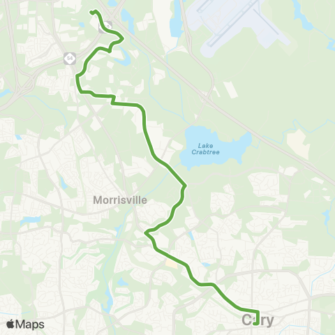 GoTriangle RTC - Morrisville - Cary map