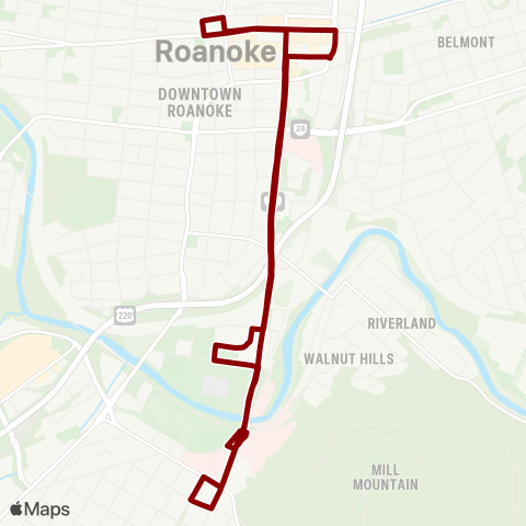 Valley Metro Star Line Trolley map