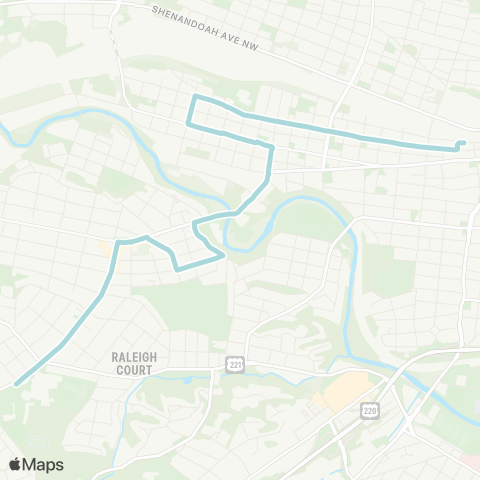 Valley Metro 66 - Grandin Rd (Ph HS) to 3rd St Sta map