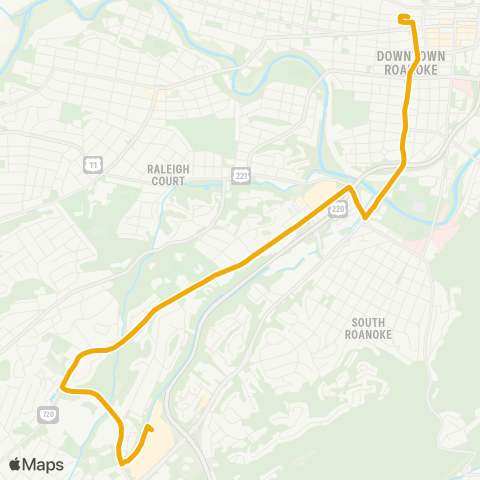 Valley Metro 56 - Tanglwood Mall to 3rd Street Sta map