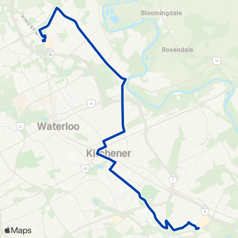 GRT Bridge-Courtland map