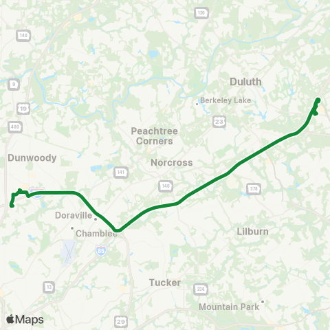 Xpress Sugarloaf Mills - Perimeter map