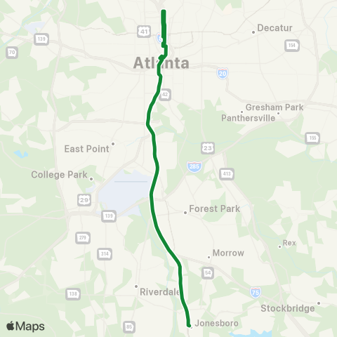 Xpress Jonesboro - Downtown / Midtown map
