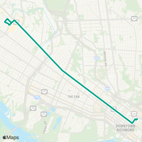 GRTC Broad Street map