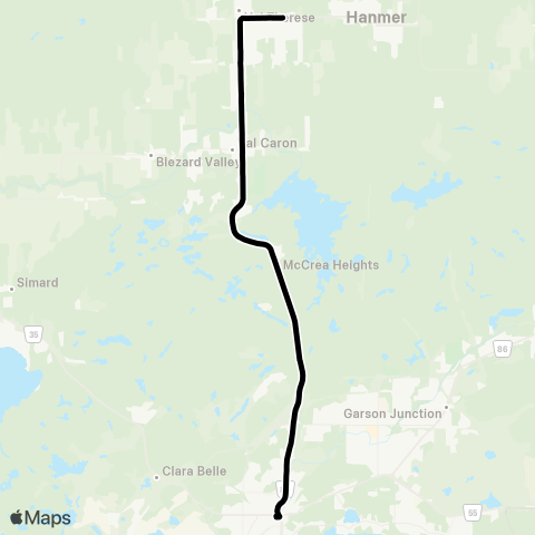 GST Valley-Dominion Express map