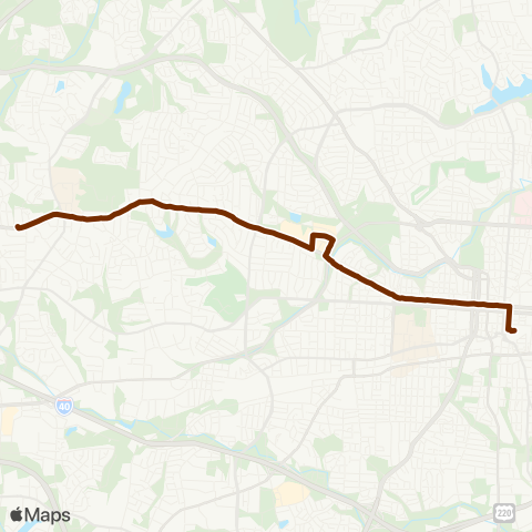 Greensboro Transit Agency Friendly Avenue map