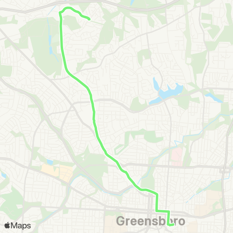 Greensboro Transit Agency Lawndale map