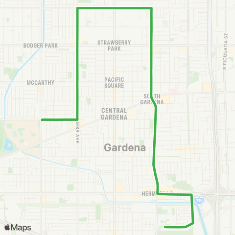 GTrans Line 4 School map