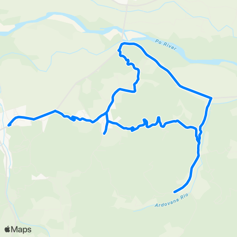 GTT Torino Verrua Savoia - Crescentino - Brusasco map