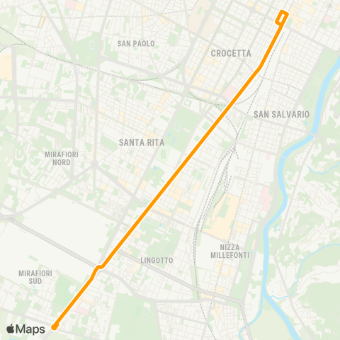 GTT Torino Via Sacchi - Strada Del Drosso map