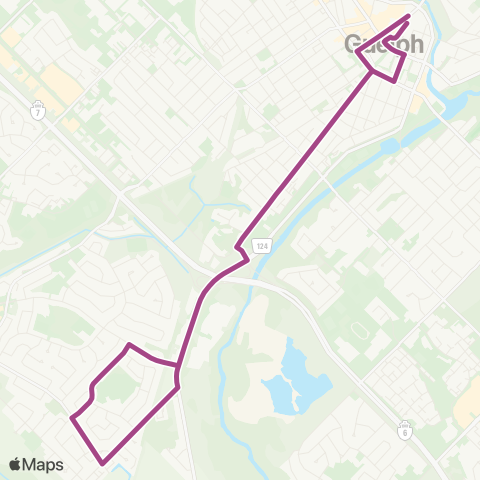 Guelph Transit Waterloo map