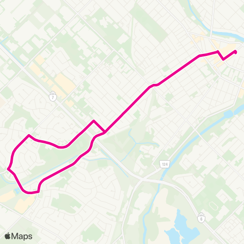 Guelph Transit Paisley map