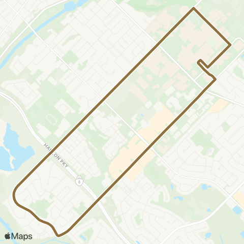 Guelph Transit College map