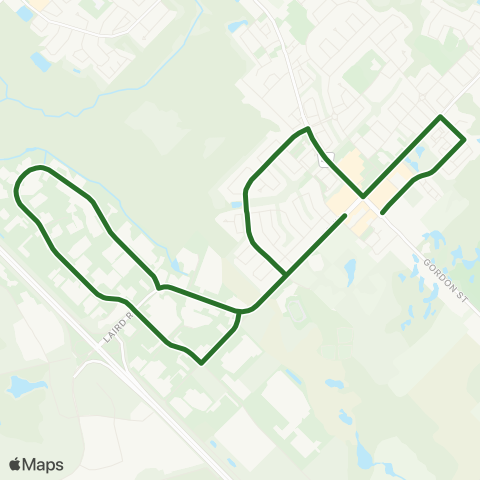 Guelph Transit Southgate map