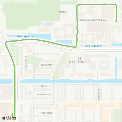 GVB Lijn 464 map