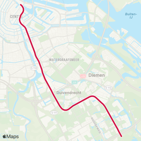 GVB Lijn 53 map