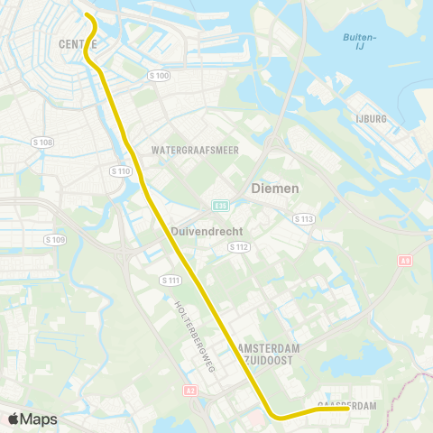 GVB Lijn 54 map