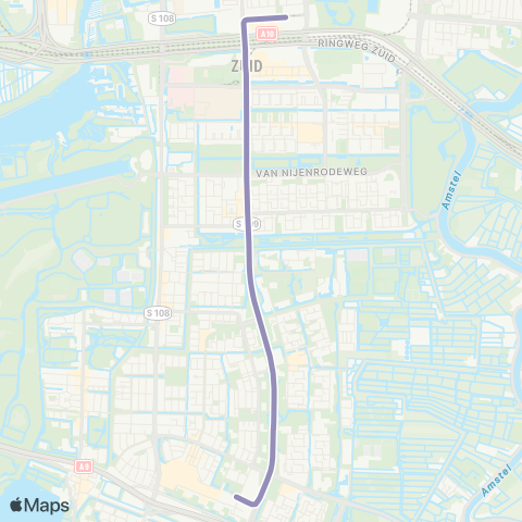 GVB Lijn 6 map