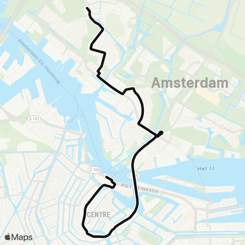 GVB Lijn 293 map