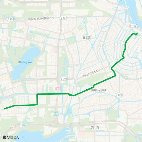 GVB Lijn 2 map