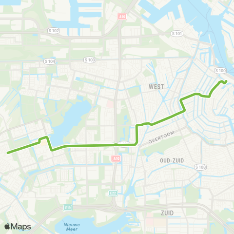 GVB Lijn 17 map