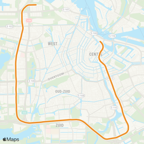 GVB Lijn 51 map