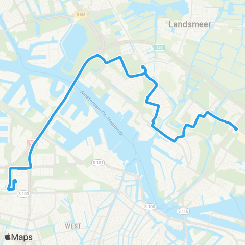 GVB Lijn 36 map