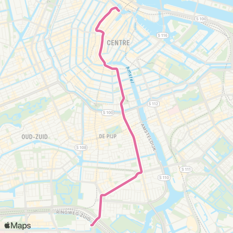 GVB Lijn 4 map