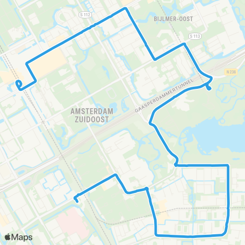 GVB Lijn 47 map