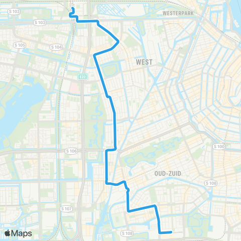 GVB Lijn 15 map