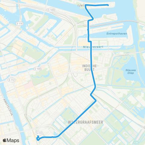 GVB Lijn 65 map