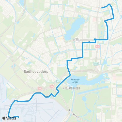 GVB Lijn 247 map