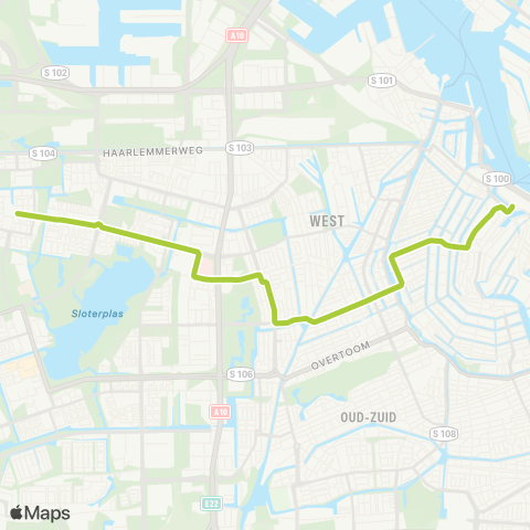 GVB Lijn 13 map