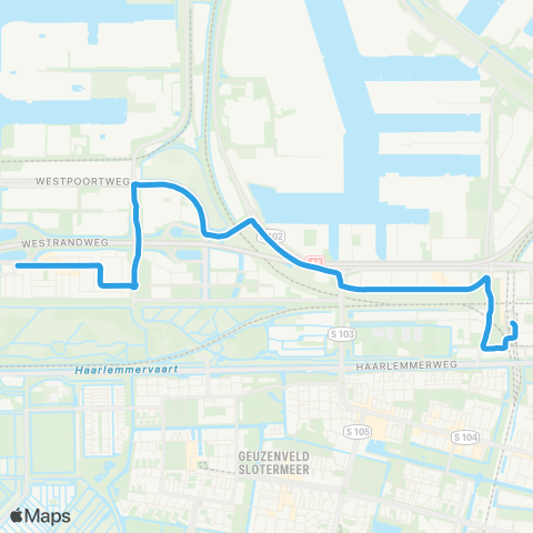 GVB Lijn 231 map