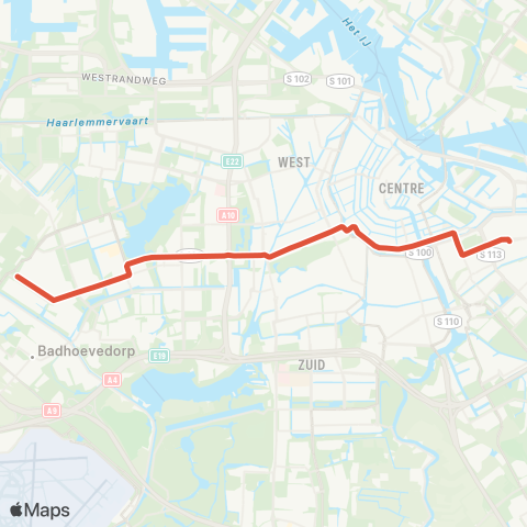 GVB Lijn 1 map