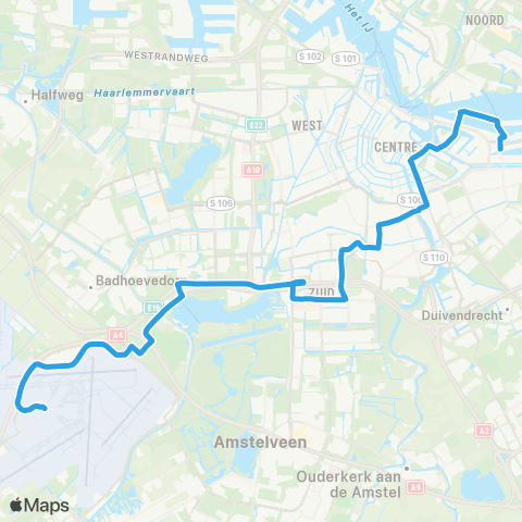 GVB Lijn 246 map