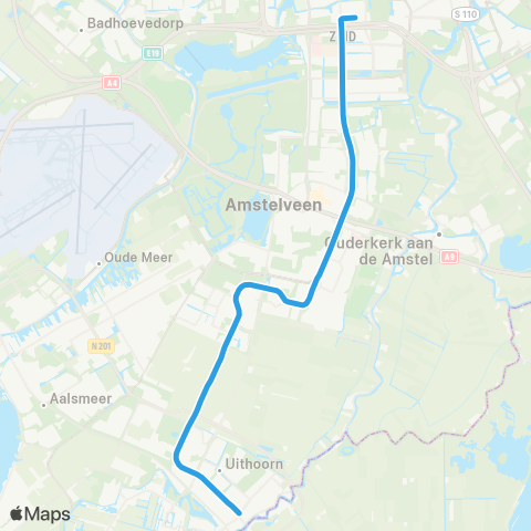 GVB Lijn 25 map