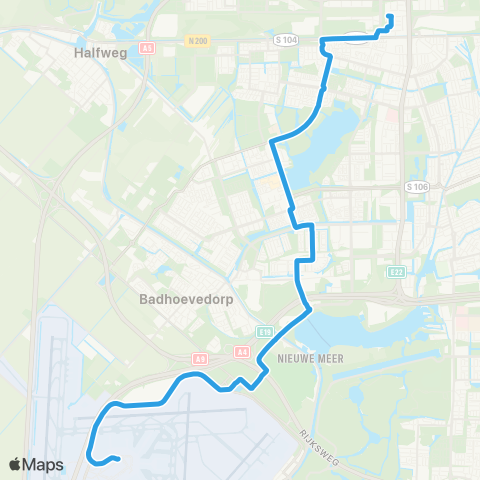 GVB Lijn 369 map